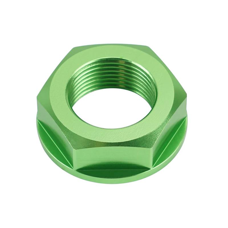 runhuabaihuo For CR125R CR250R 00-07 CRF450L CRF250RX CRF450RX CRF 250 450 R/X M22 Hinterrad Achse Welle Kontermutter Schraube Felge(Green) von runhuabaihuo