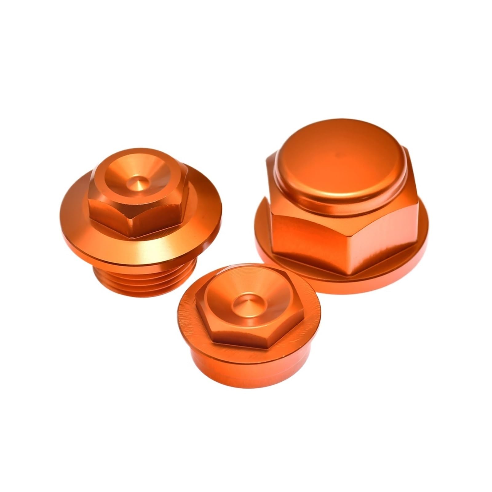 runhuabaihuo For TE TC TX FE FC FX 125-501 Motorräder CNC Vorderrad Sicherungsmutter Bolzen Hinterer Kettenspanner Achsblock Radachsmutter(1 set Orange) von runhuabaihuo