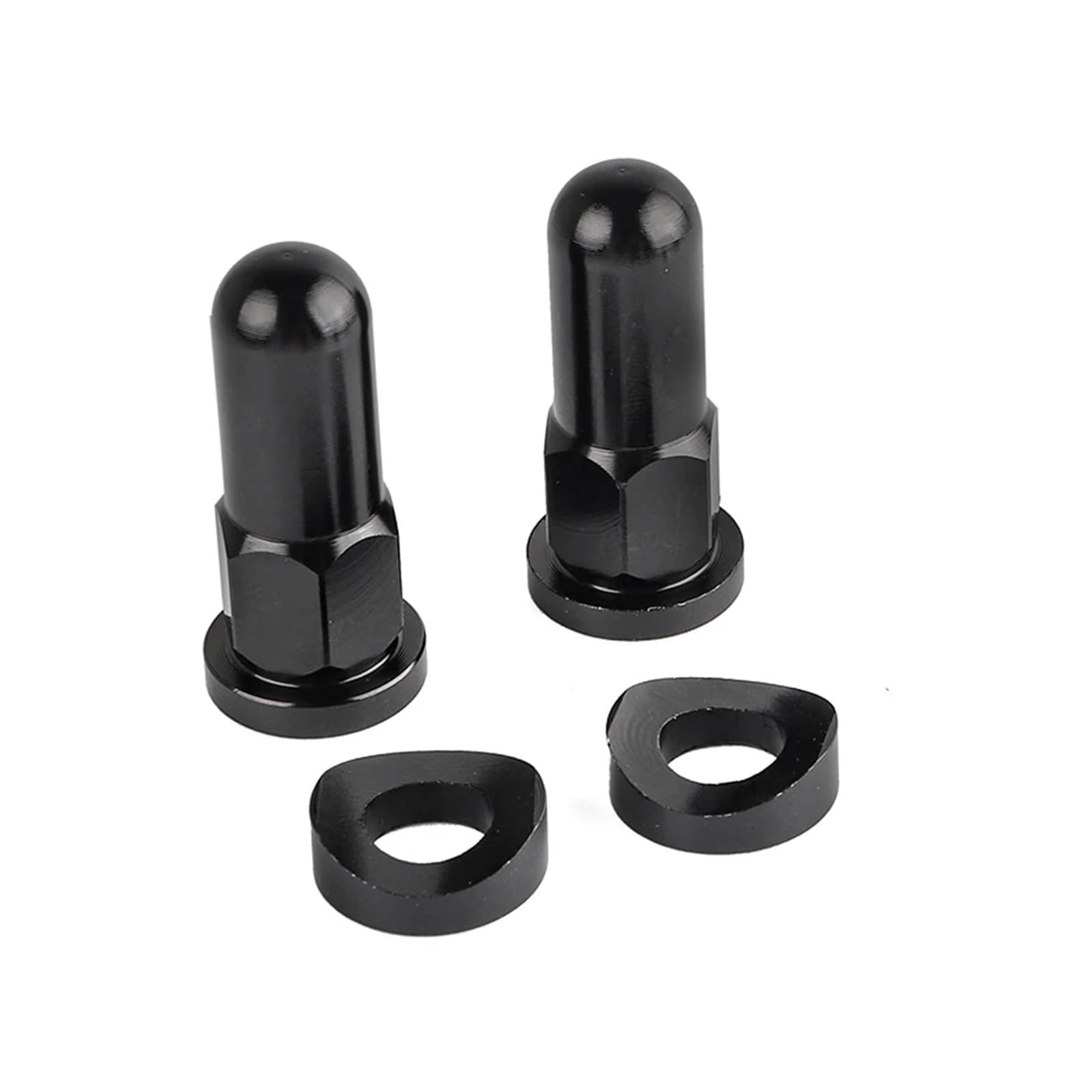 runhuabaihuo Motocross CNC Ventilkappe Dirt Bike Rim Lock Muttern Schrauben Spacer for YZ250F YZ450F WR250R WR450R WR250F WR450F Teil(Black 1set A) von runhuabaihuo