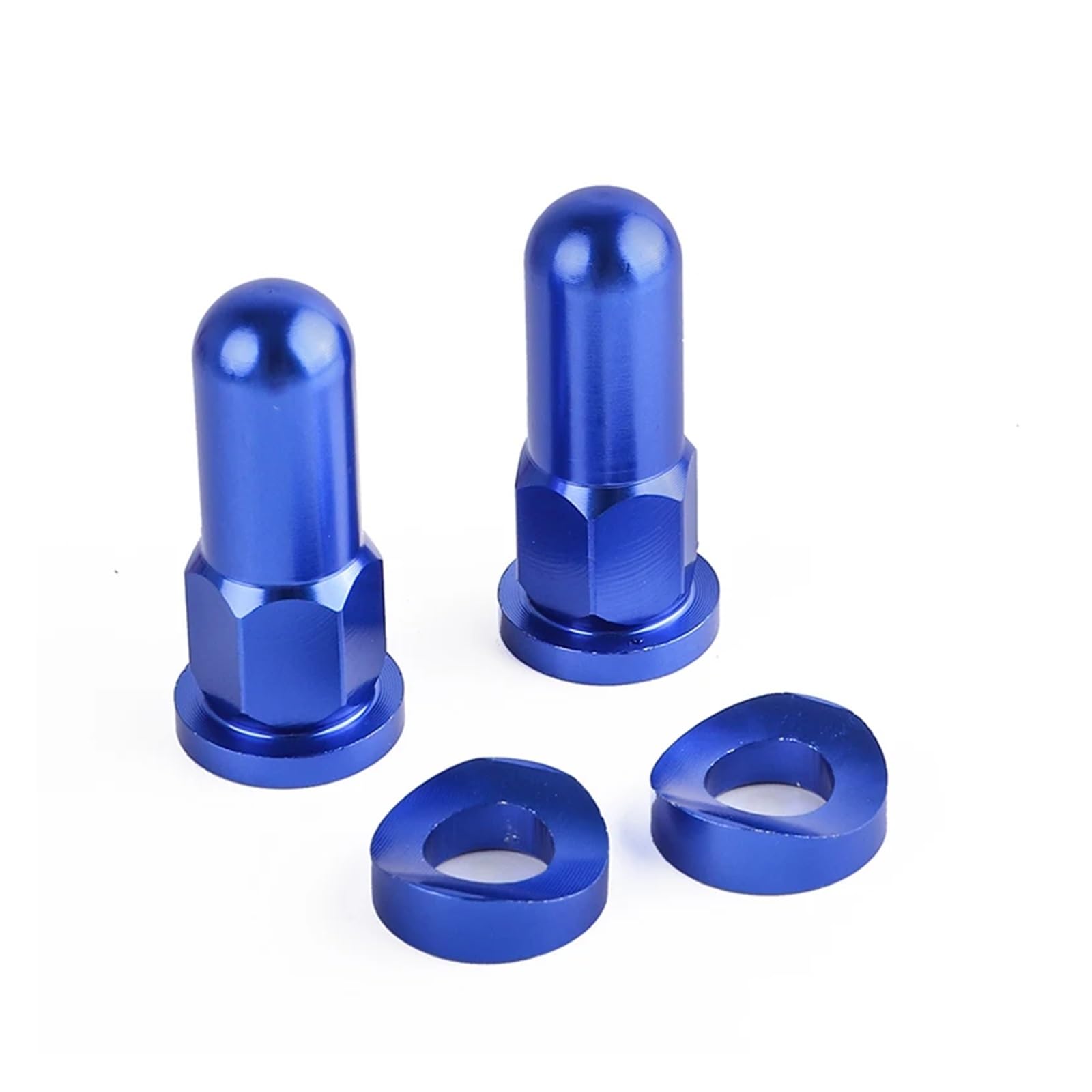 runhuabaihuo Motocross CNC Ventilkappe Dirt Bike Rim Lock Muttern Schrauben Spacer for YZ250F YZ450F WR250R WR450R WR250F WR450F Teil(Blue 1set A) von runhuabaihuo