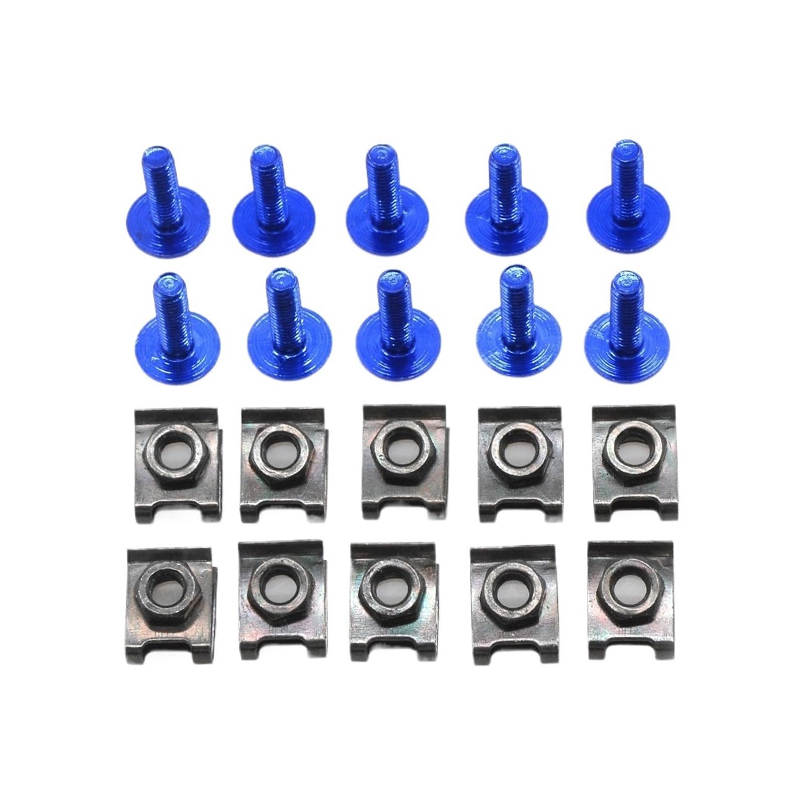 runhuabaihuo Motorrad Verkleidung Schrauben Verschluss Clips Körper Feder Mutter Schrauben Kit for 690 R SMC SMCR R 790 Abenteuer R Teile(Blue) von runhuabaihuo