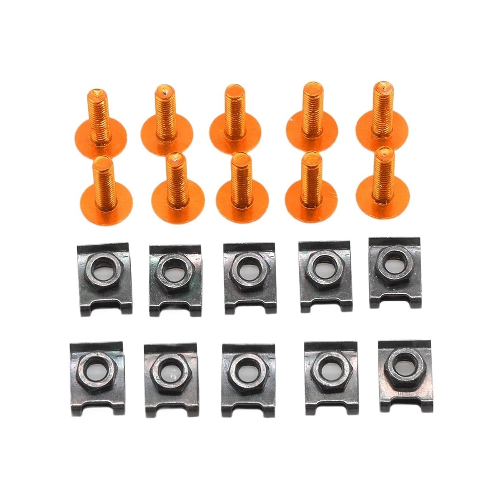 runhuabaihuo Motorrad Verkleidung Schrauben Verschluss Clips Körper Feder Mutter Schrauben Kit for 690 R SMC SMCR R 790 Abenteuer R Teile(Orange) von runhuabaihuo