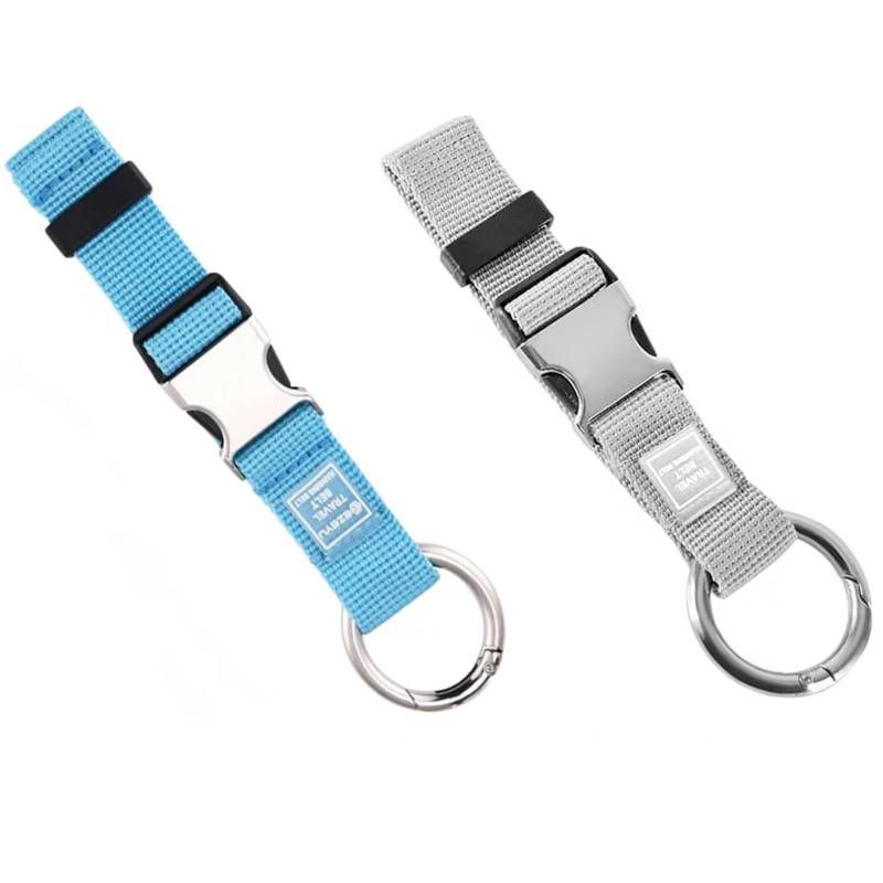 runrayay 2PCS Jacket Gripper Strap, Add a Bag Luggage Strap Baggage Suitcase Belt Travel Accessories, Easy to Carry Your Extra Bags - Blue & Grey von runrayay