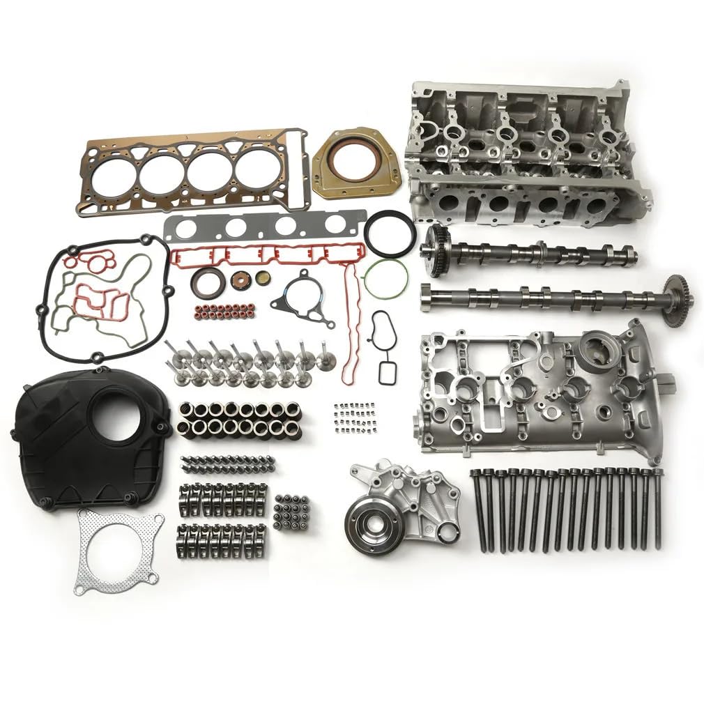 1,8T 2,0T Motor Zylinderkopf Reparatursatz mit Nockenwellenventilen, Dichtungen, hydraulischen Hebern und Kipphebeln, kompatibel mit Sitz von sDtESNB