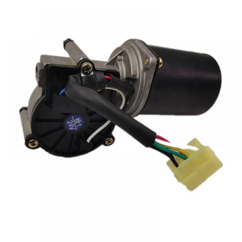 24-V-Wischermotor, kompatibel mit Baggermodellen R220-7 R210LC-7 R250LC-7 R290LC-7 R140W7 R110-7, hochwertige Ersatzteile 21N6-00240 21N6-01280 21N6-01281(12V) von sDtESNB