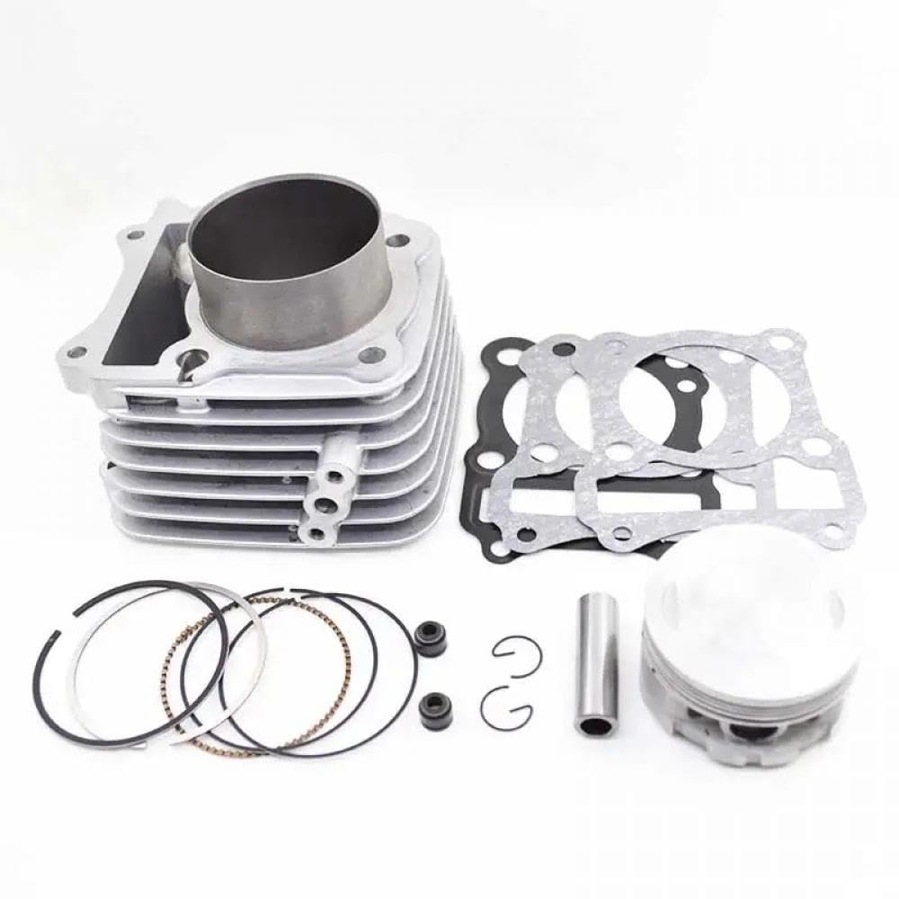 65,5 mm Big Bore Motorrad-Zylinder-Kit 165 cc, kompatibel mit GN125 GS125 EN125 EN125HU modifiziertem Motor K157FMI(SILVER CYLINDER) von sDtESNB