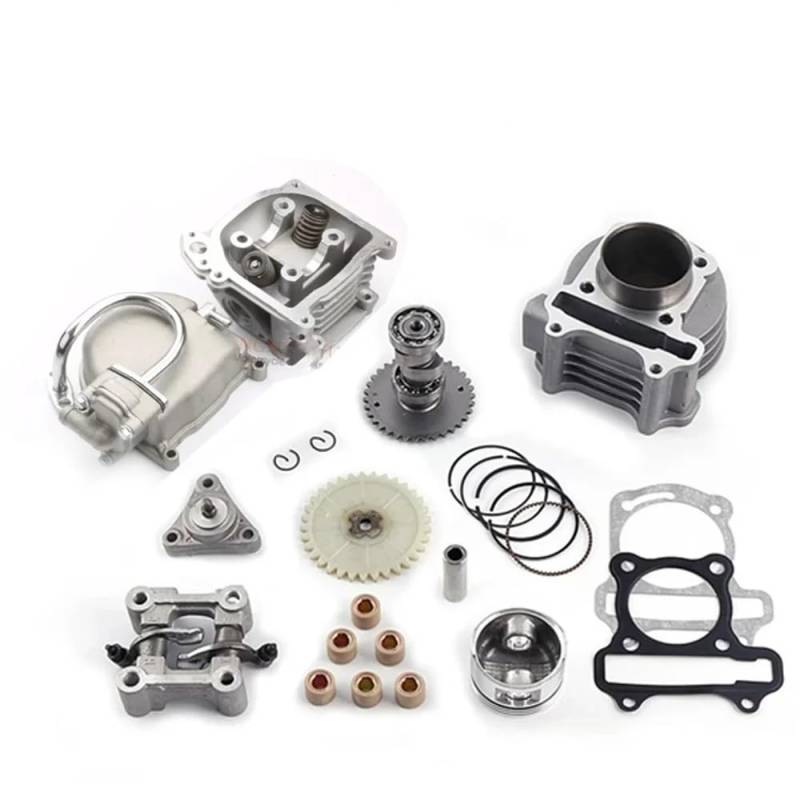 GY6 50 60 80 139QMB 139QMA Nockenwellen-Upgrade auf 50 mm GY6 100 cc Big Bore Kit Zylinderkolbenkopfsatz mit 64 mm langem Ventil, kompatibel mit GY6-Motor(GY6 50 39MM) von sDtESNB