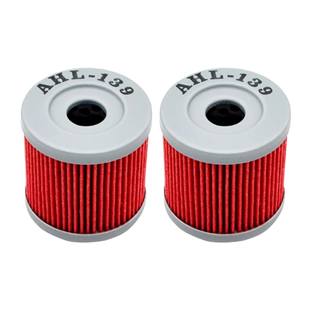 Motorrad-Ölfilter, kompatibel mit DRZ400 DRZ400E DRZ400S DRZ400SM DRZ 400 SM Quadracer LTR 450 LTZ400 LTZ 400 Quadsport, erhältlich in 2, 4 oder 6 Stück(2PCS-RED) von sDtESNB