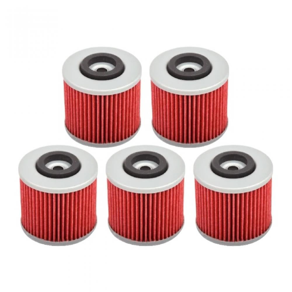 Ölfilter, 2 Stück, kompatibel mit XVS400 XVS 400 DRAGSTAR 400 1996–2007, XVS250 XVS 250 2001–2007, XVS1100(5 PCS) von sDtESNB