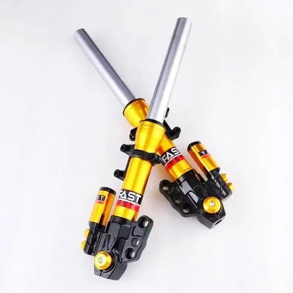 Universal 30 Core Front Shock Absorber 380mm 400mm 420mm Kompatibel mit Roller Kompatibel Mit Cygnus-X BWS RSZ Jog NIU N1S NQI(30 core 380mm Gold) von sDtESNB