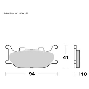 Saito Bremsbeläge Organisch Mit ABE Diverse Modelle von Saito