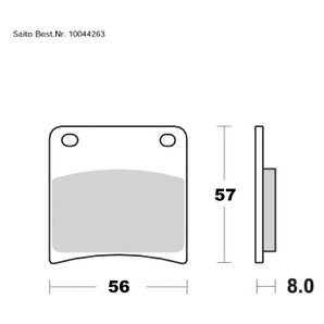 Saito Bremsbeläge Organisch Mit ABE Diverse Modelle von Saito