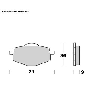 Saito Bremsbeläge Organisch Mit ABE Diverse Modelle von Saito