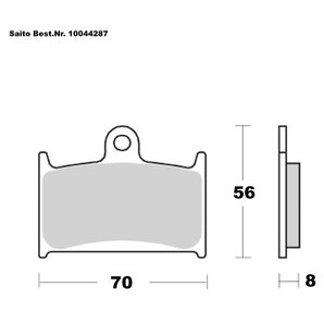Saito Bremsbeläge Organisch Mit ABE Diverse Modelle von Saito