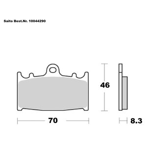 Saito Bremsbeläge Organisch Mit ABE Diverse Modelle von Saito