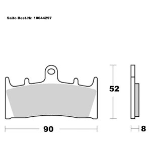 Saito Bremsbeläge Organisch Mit ABE Diverse Modelle von Saito