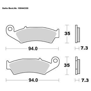 Saito Bremsbeläge Organisch Mit ABE Diverse Modelle von Saito