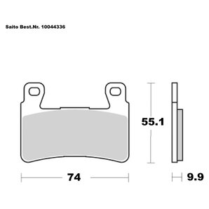 Saito Bremsbeläge Organisch Mit ABE Diverse Modelle von Saito