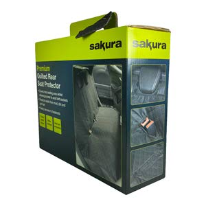 Sakura SS5434 Autositzschoner, Autositzbezüge, schwarz, universal von sakura