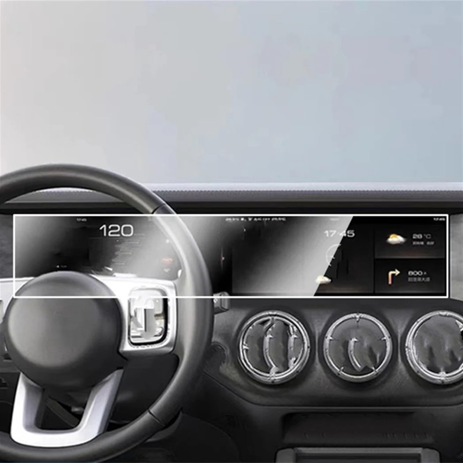 Auto Navigation Schutzfolie Kompatibel Mit GWM Für Wey Für Tank 300 2021 2022 Autoinnenraum Mittelkonsole Transparente Displayschutzfolie Armaturenbrett-Schutzfolie von sanehou