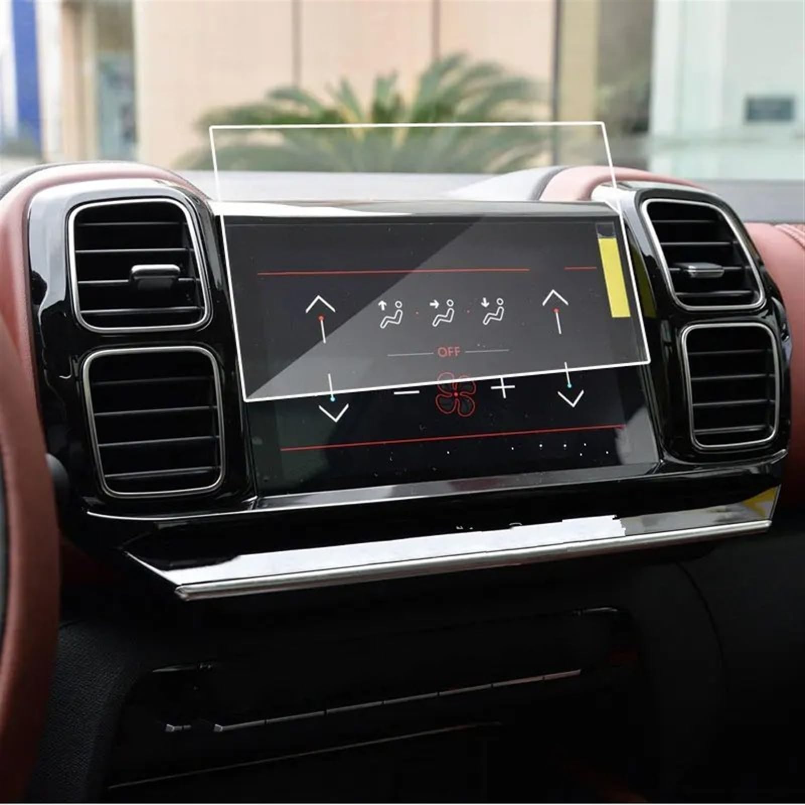 sanehou Auto Navigation Schutzfolie Kompatibel Mit Citroen Für C5 Für Aircross 2019 2020 Autoinnenraum Mittelkonsole Transparente Displayschutzfolie Armaturenbrett-Schutzfolie von sanehou