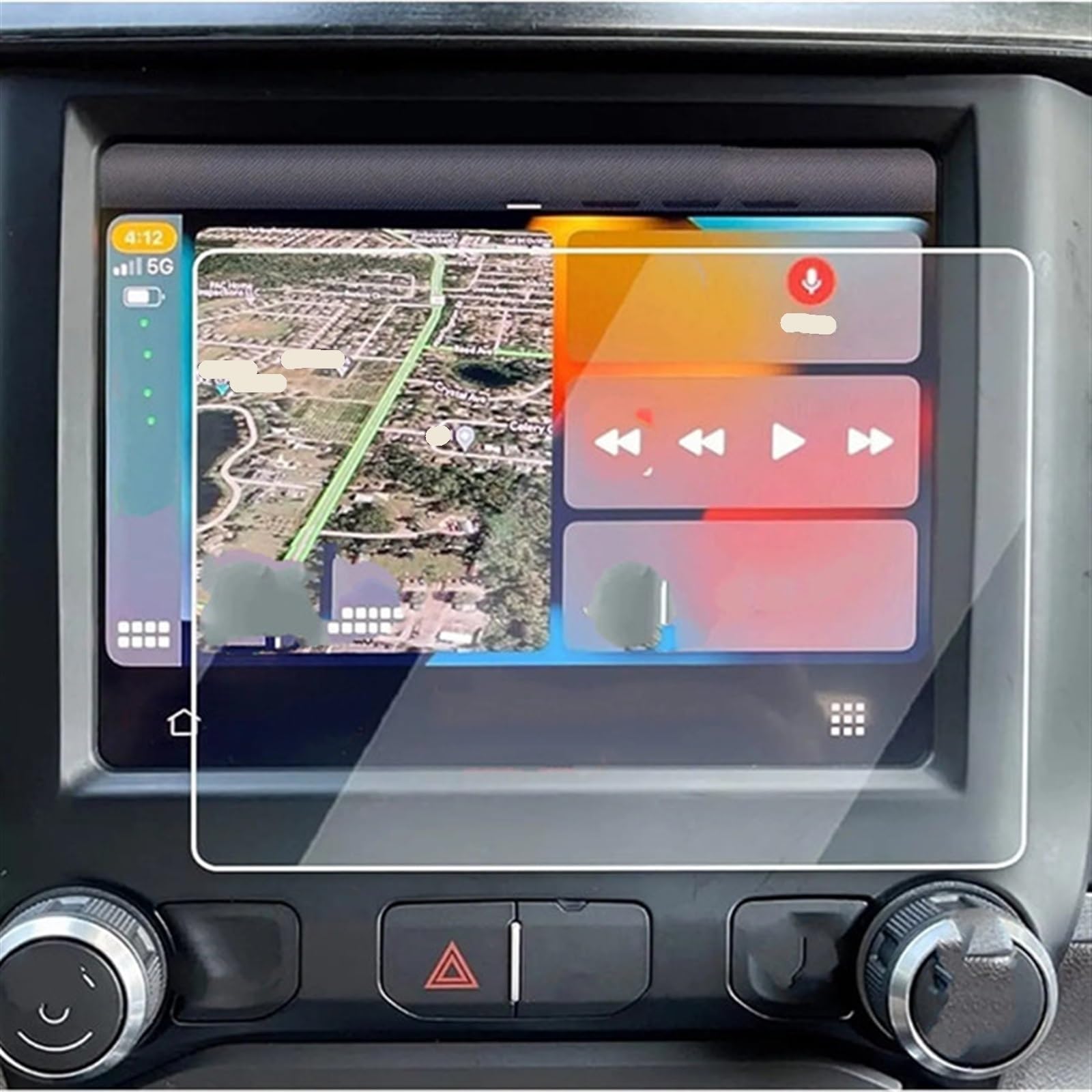 sanehou Auto Navigation Schutzfolie Kompatibel Mit Dodge Für Ram 1500 2500 2019 2020 2021 2022 2023 Center Control Displayschutzfolie Displayschutzfolie Aus Gehärtetem Glas von sanehou