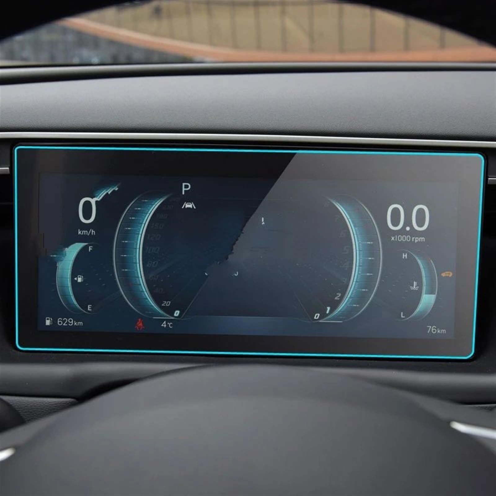 sanehou Auto Navigation Schutzfolie Kompatibel Mit Hyundai Für Tucson L 2021 Displayschutzfolie Aus Gehärtetem Glas, Auto-Innenraum-Armaturenbrett-Schutzfolie, Autozubehör von sanehou