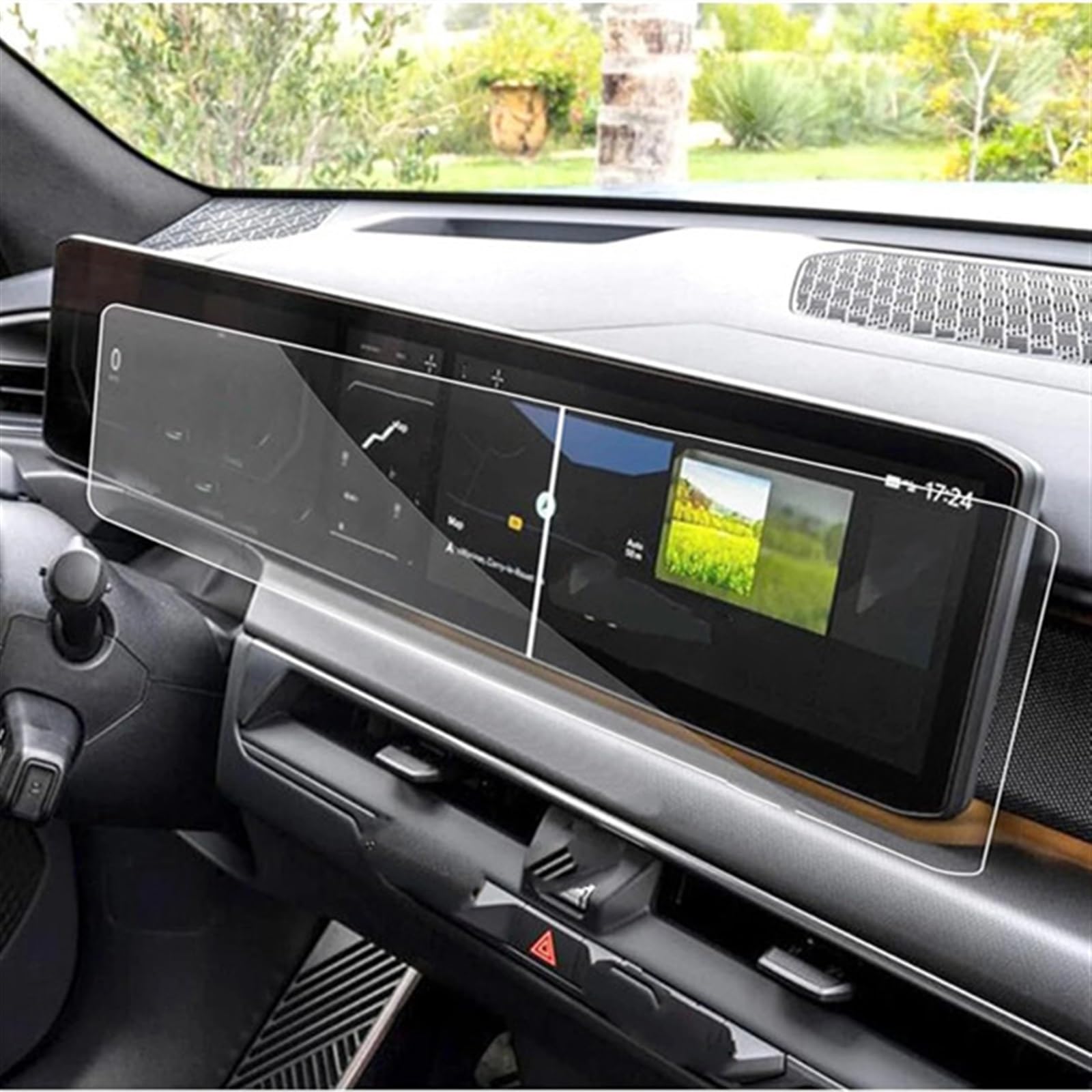 sanehou Auto Navigation Schutzfolie Kompatibel Mit Kia Für Ev9 2024 12,3 Zoll Center Control Bildschirm Schutzfolie Dashboard Schutzfolie Schutzfolie Aus Gehärtetem Glas von sanehou