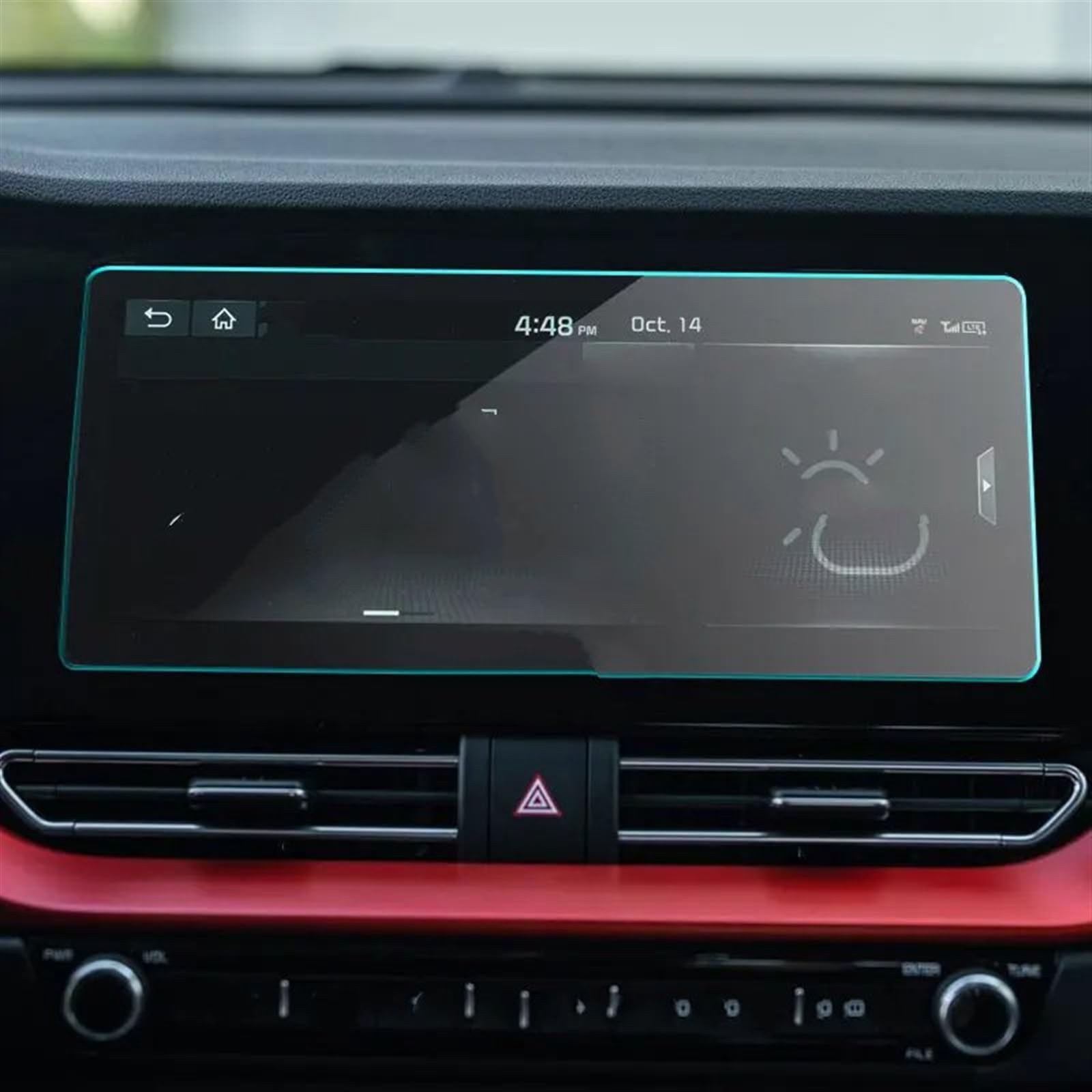 sanehou Auto Navigation Schutzfolie Kompatibel Mit Kia Für NIRO 2020 2021 10,25 Zoll Center Control Displayschutzfolie Schutzfolie Aus Gehärtetem Glas Autozubehör von sanehou