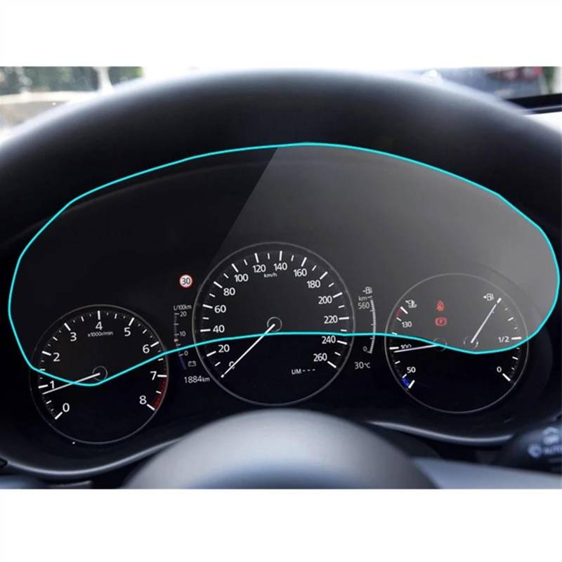 sanehou Auto Navigation Schutzfolie Kompatibel Mit Mazda Für Cx-30 Connec 2019 2020 Autonavigationsbildschirm-Schutzfolienaufkleber Autoinnenraum-Schutzfolie Autozubehör von sanehou