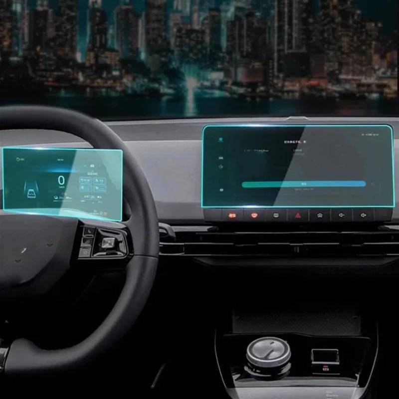 sanehou Auto Navigation Schutzfolie Kompatibel Mit Mg Für Mulan 2022 2023 Autonavigationsbildschirm-Schutzfolienaufkleber Armaturenbrett-Schutzfolie Schutzfolie Aus Gehärtetem Glas von sanehou