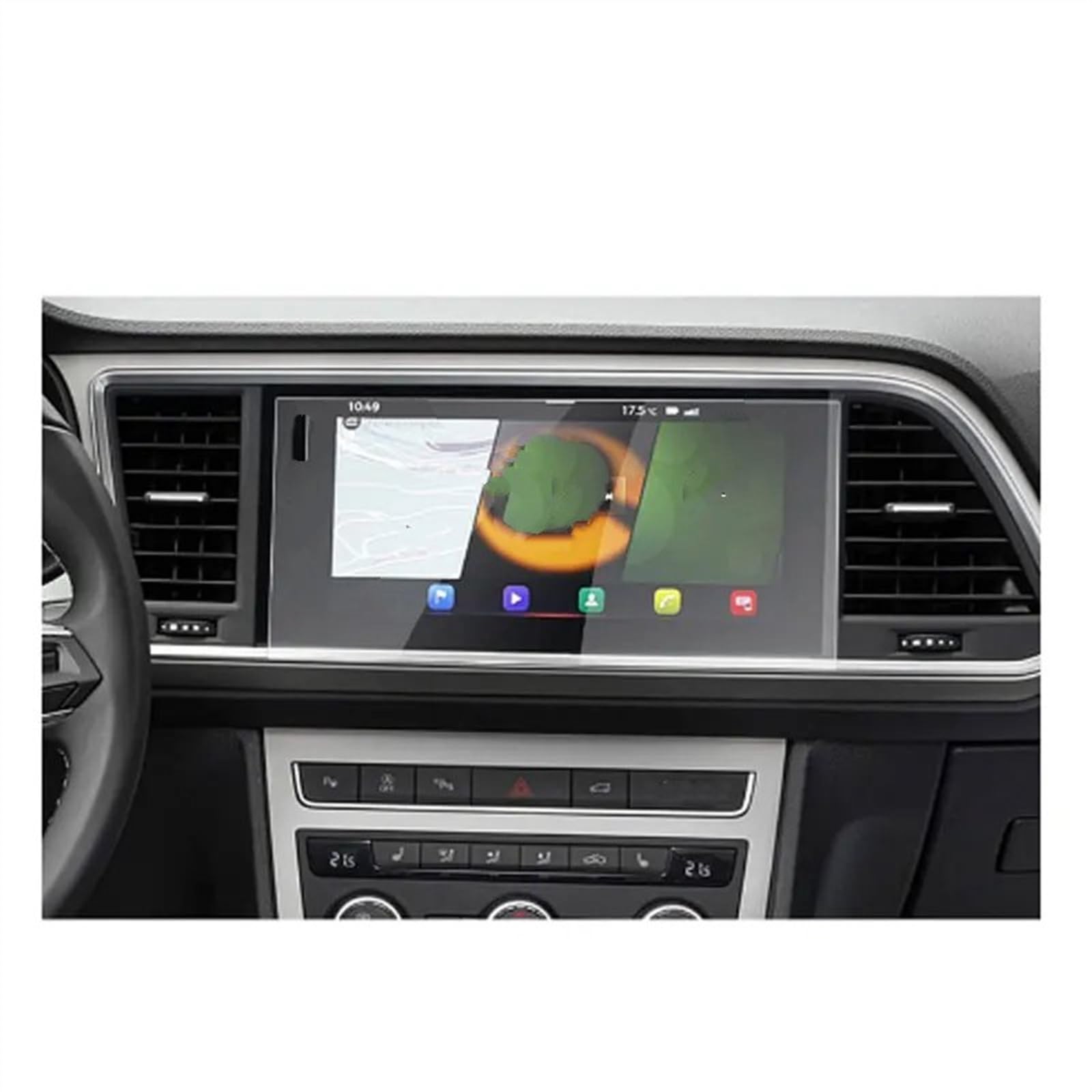 sanehou Auto Navigation Schutzfolie Kompatibel Mit Seat Für Ateca 2021 2022 2023 9,2 Zoll Center Control Displayschutzfolie Autonavigation Schutzfolie Autozubehör von sanehou