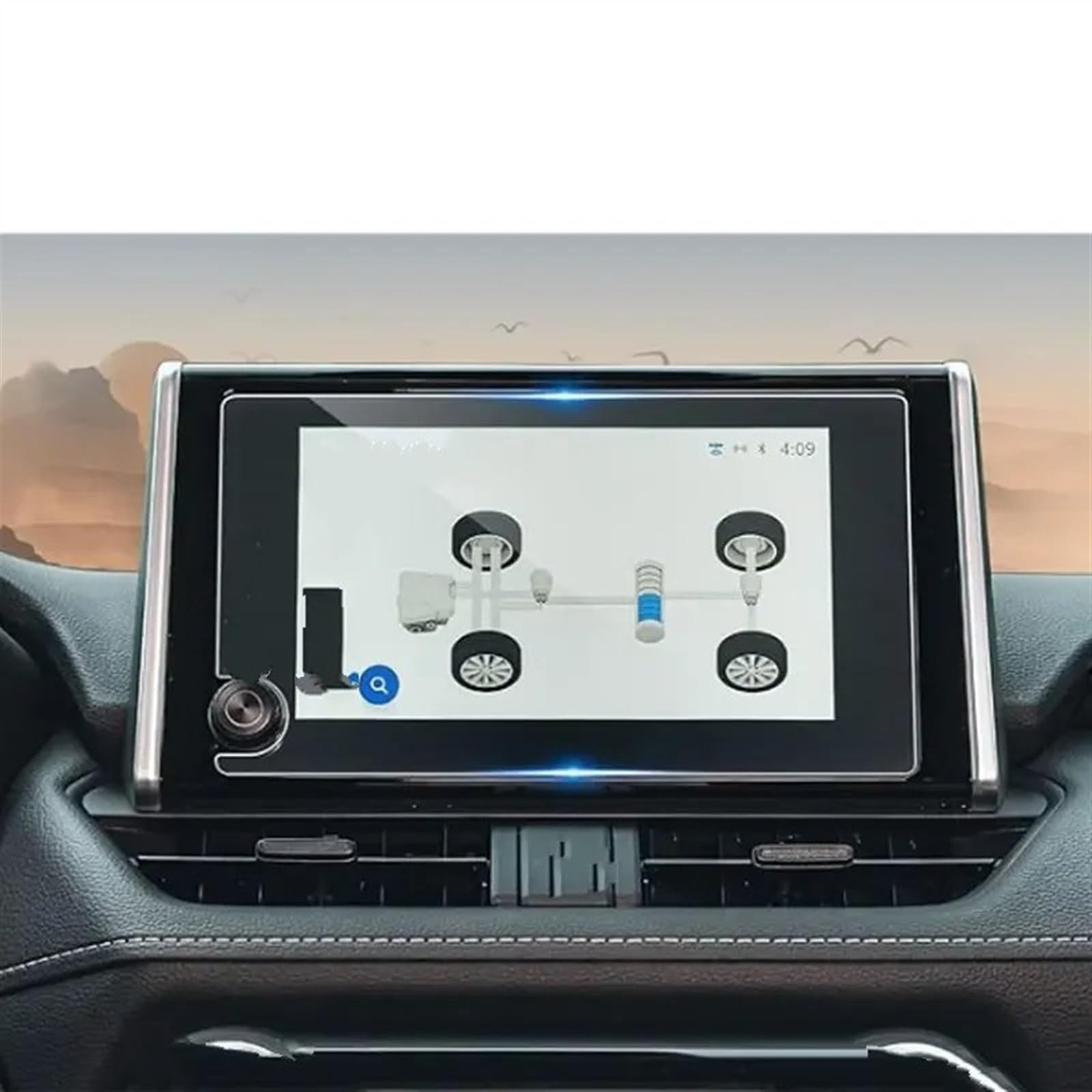 sanehou Auto Navigation Schutzfolie Kompatibel Mit Toyota Für Gr Für Corolla 2023 2024 8 Zoll Navigationsdisplay Schutzfolie Displayschutzfolie Aus Gehärtetem Glas von sanehou