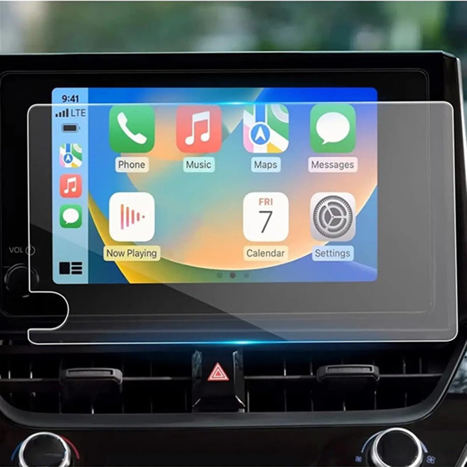 sanehou Auto Navigation Schutzfolie Kompatibel Mit Toyota Für Gr Für Corolla 2023 8 Zoll Auto-Innenraum-Armaturenbrett-Schutzfolie Autoinstrument Transparente Schutzfolie von sanehou