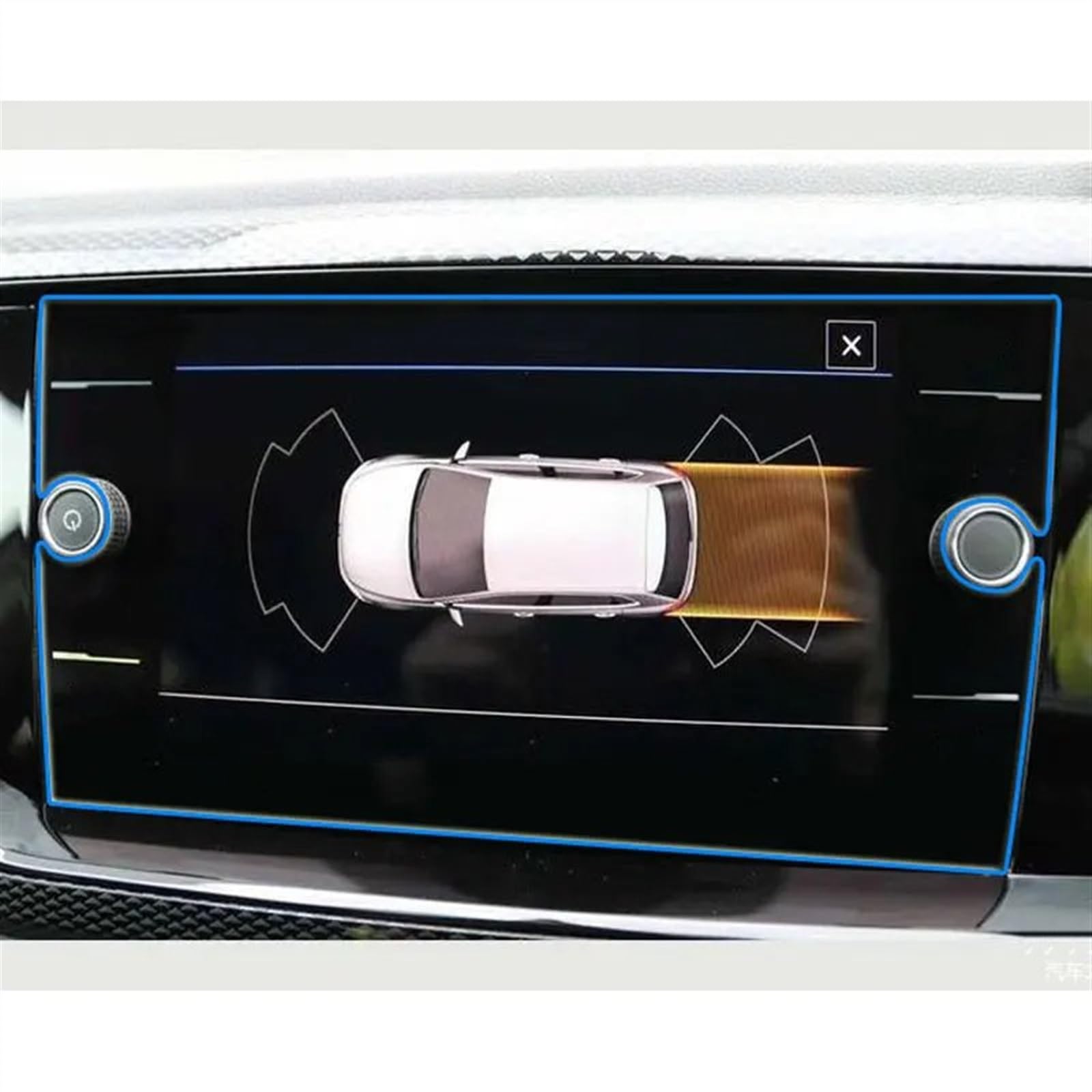 sanehou Auto Navigation Schutzfolie Kompatibel Mit VW Für Polo Für Polo 6 Discove 2018 2019 2020 2021 2022 Autonavigation Displayschutzfolie Aufkleber Armaturenbrett-Schutzfolie von sanehou