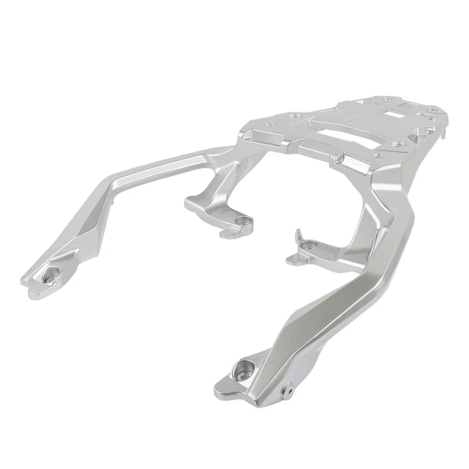 sanehou Motorrad Hinter Gepäckträger Für Xadv750 Für Nss750 Für Forza750 2021 2022 2023 2024 Motorrad Hinten Für Fracht Träger Hinten Gepäck Halter Motorrad Rack Für Fracht Für Regal(Silver) von sanehou