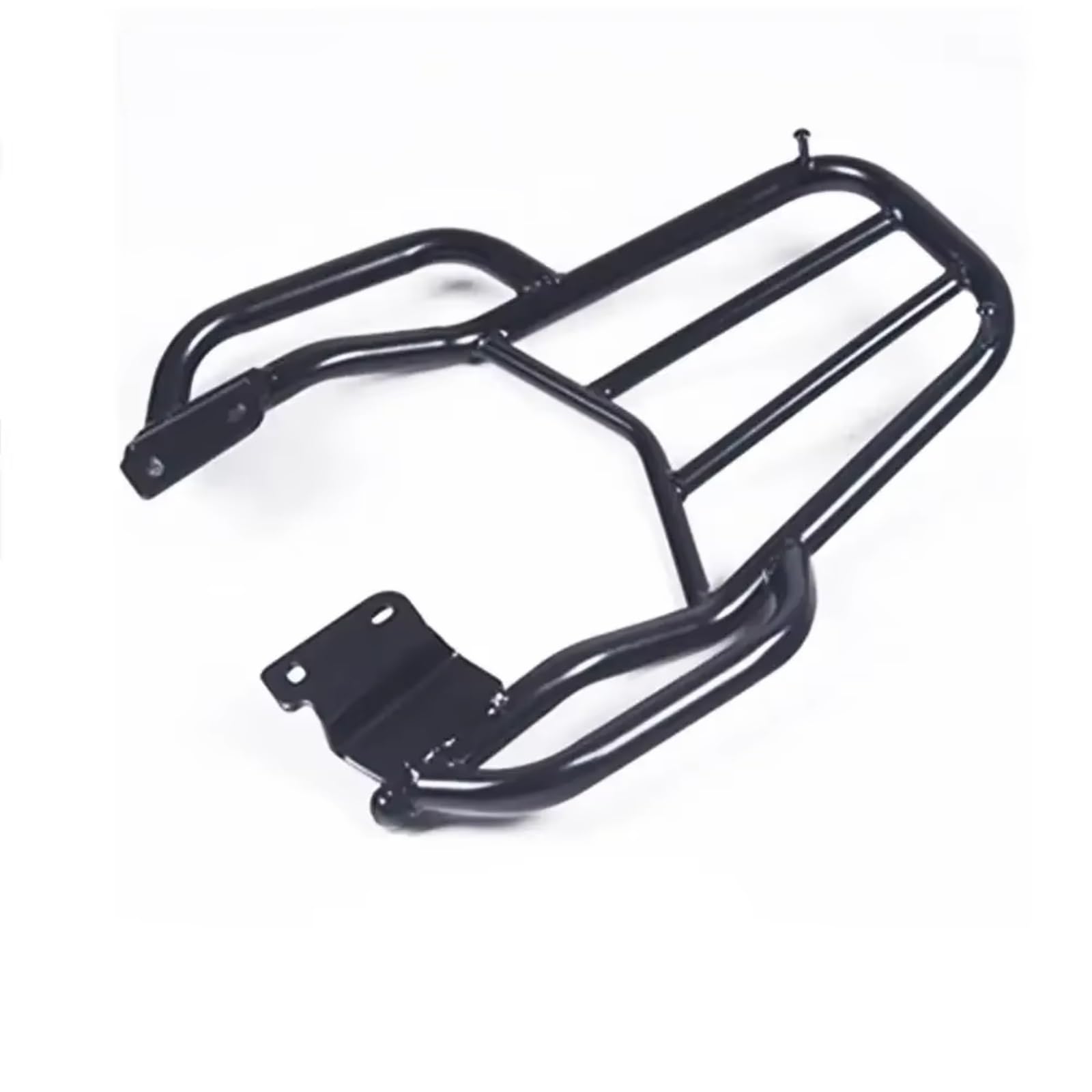 sanehou Motorrad Hinter Gepäckträger Kompatibel Mit Yamaha Für YS125 Für YS150 Für YS250 Motorrad Hinten Gepäck Fall Rack Hinten Seite Sattel Tasche Box(Black) von sanehou