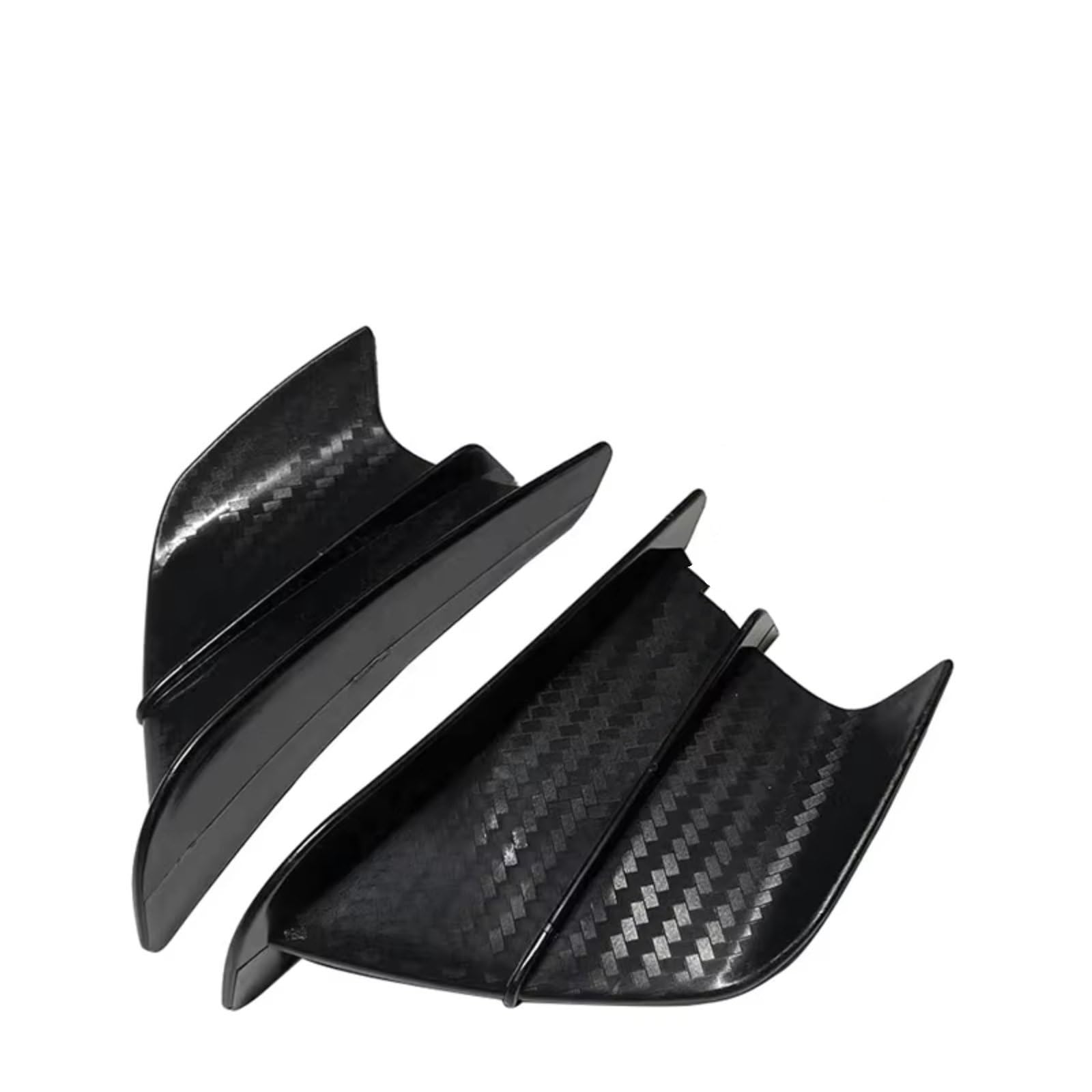 sanehou Motorrad Seitenspoiler Für CB650R Für CB1000R Für CB1000 Für CBR600RR Für CBR900RR Für CBR1100 Motorrad Winglet Aerodynamische Flügel Kit Spoiler(Matte Carbon Fiber) von sanehou