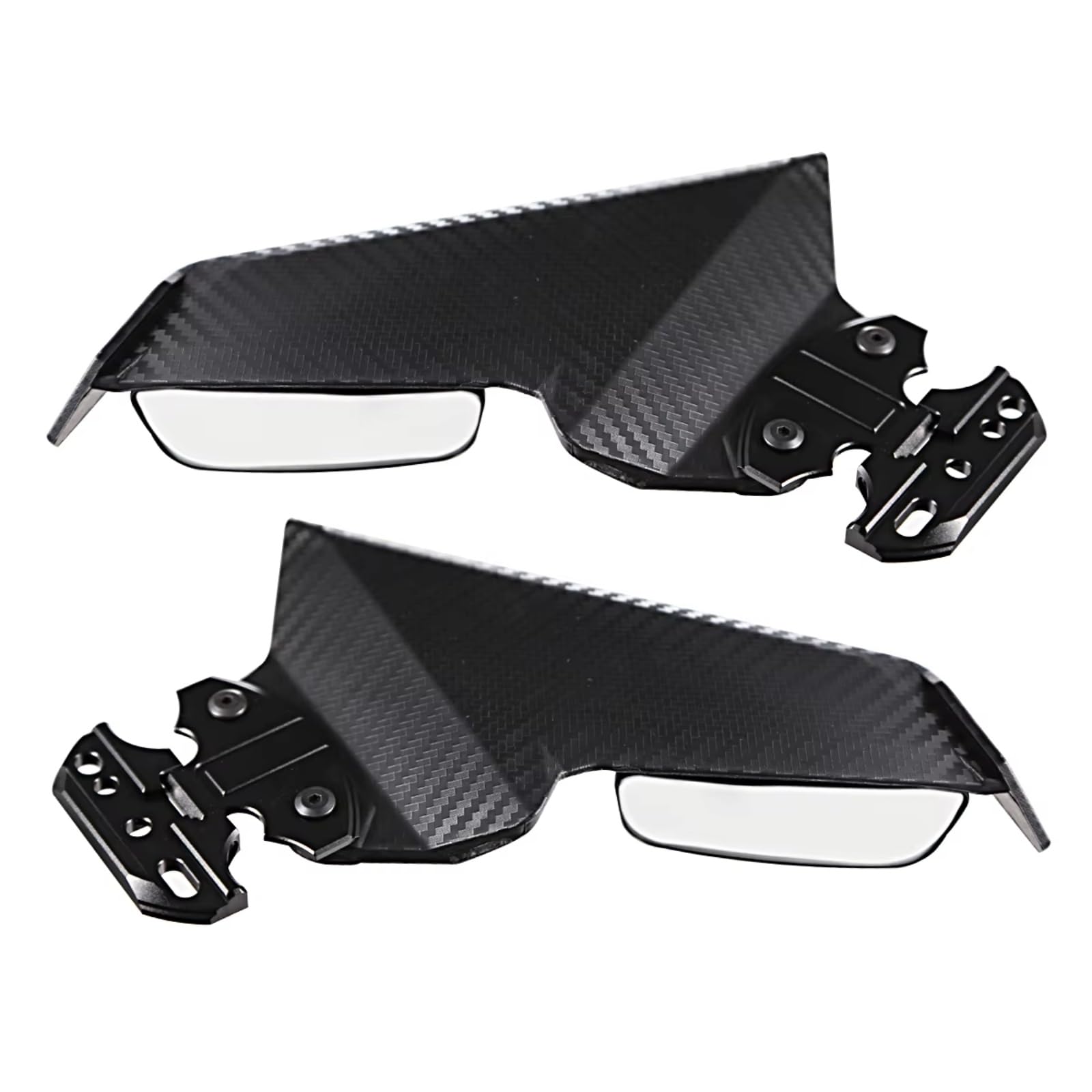 sanehou Motorrad Seitenspoiler Für CBR650R 2019 2020 2021 2022 Für CF450SR Motorrad Einstellbare Seite Für Flügel Spoiler Verkleidung Mit Rückspiegel von sanehou