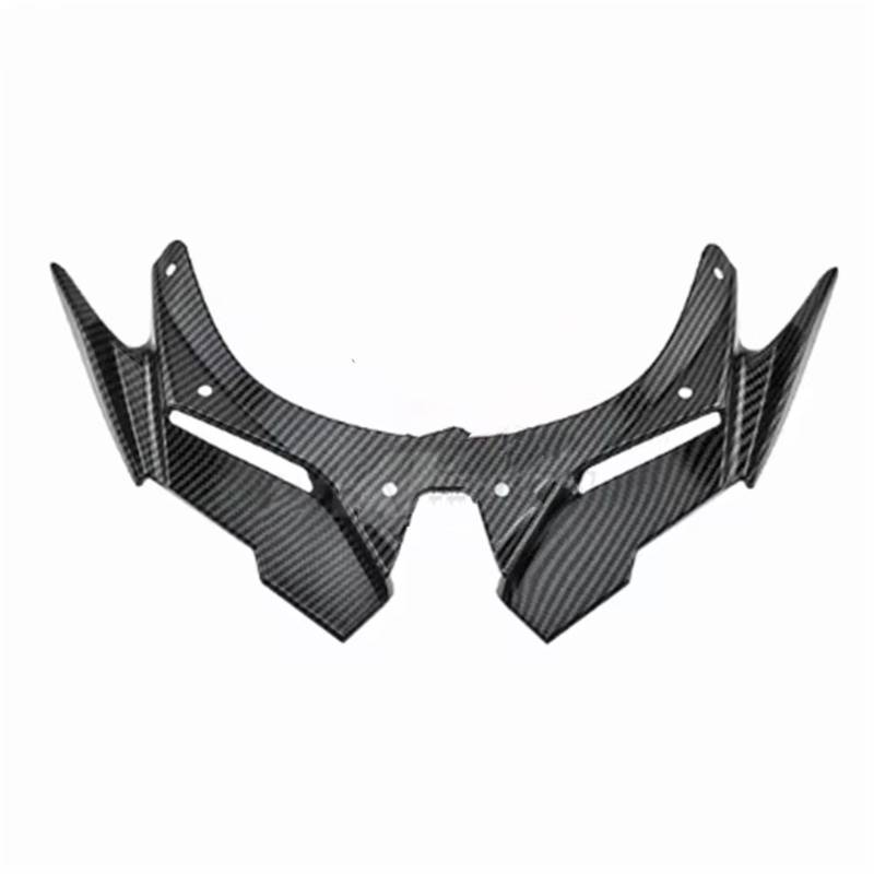 sanehou Motorrad Seitenspoiler Für ZX-25R Für ZX-4R 2021 2022 2023 2024 Spoiler Klein Für Flügel Aerodynamisch Für Flügel Kit Spoiler Protector Motorrad Zubehör(Carbon Fiber) von sanehou