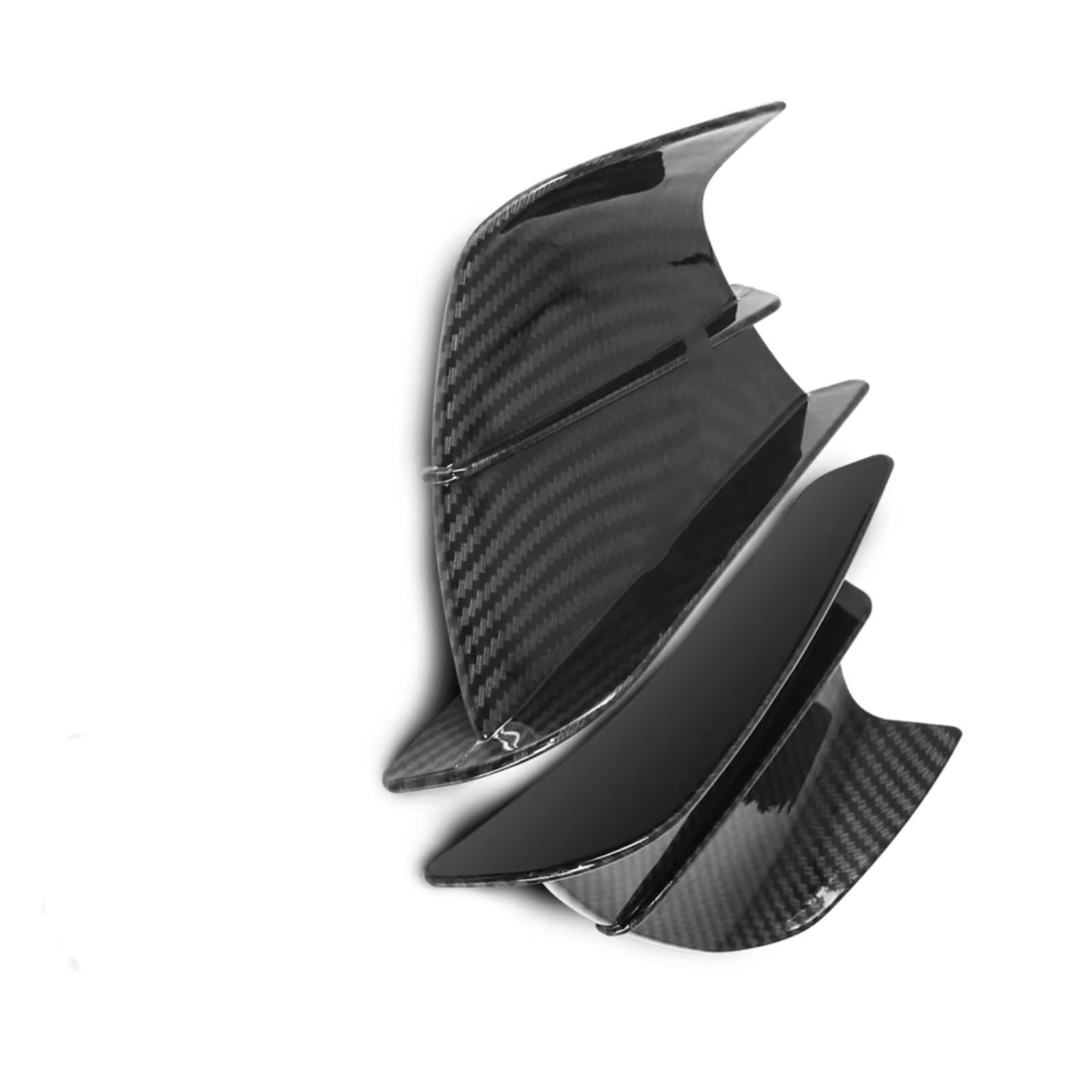 sanehou Motorrad Seitenspoiler Kompatibel Mit Ducati Für 1299 Für Panigale-S Anniversario Motorrad Winglet Seitenspoiler Windflussbefestigung Für Flügelverkleidung(Carbon Fiber Texture) von sanehou