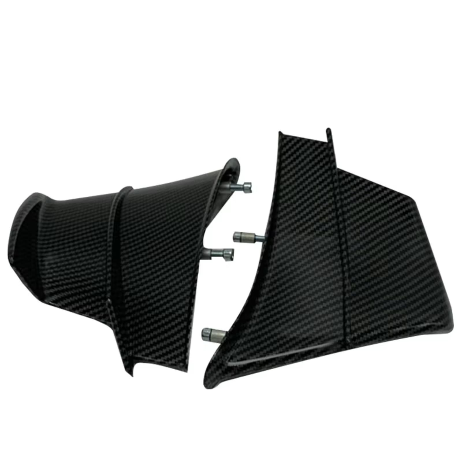 sanehou Motorrad Seitenspoiler Kompatibel Mit Ducati Für Panigale Für V4/V4S 2020 2021 2022 Für V4R 2019 Für V4SP 2021 Carbon-Look Motorrad Winglets Luftabweiser(Carbon Fiber) von sanehou