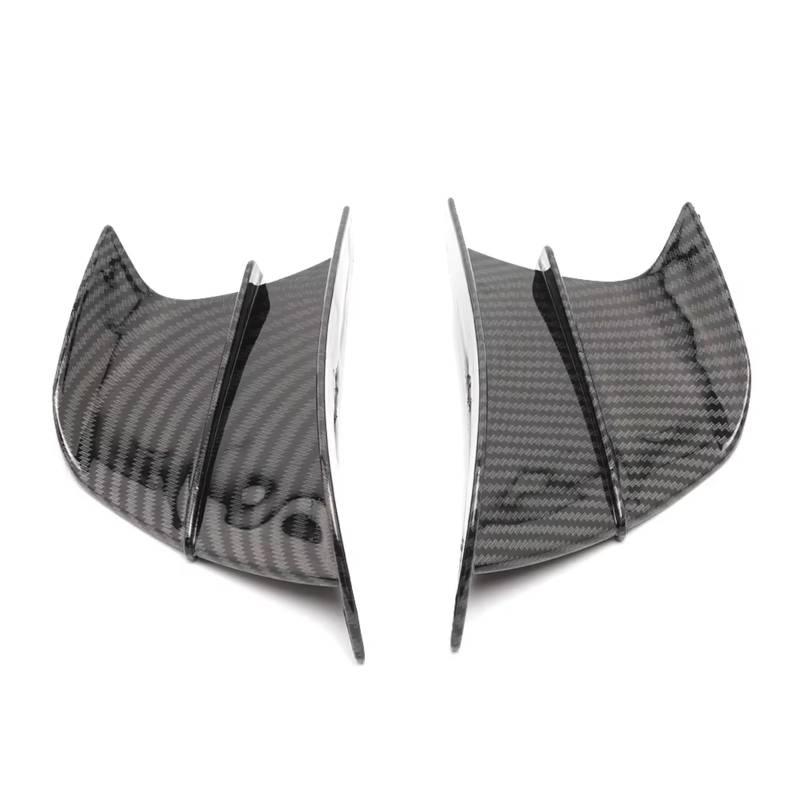 sanehou Motorrad Seitenspoiler Kompatibel Mit Suzuki Für GSXR600 Für GSXR750 Für GSXR1000 1 Paar Verkleidungs-Seiten-Winglet Für Flügelabweiser-Spoiler-Motorradzubehör(Carbon Fibre) von sanehou