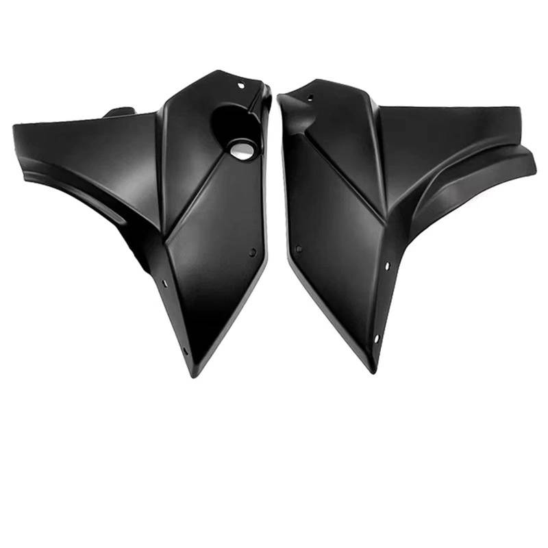 sanehou Motorrad Seitenspoiler Kompatibel Mit Yamaha Für FZ-07 Für MT-07 2021 2022 2023 Motorradzubehör Motorspoilerbauch Für Pan Lower Fairing Body Kit(Black) von sanehou