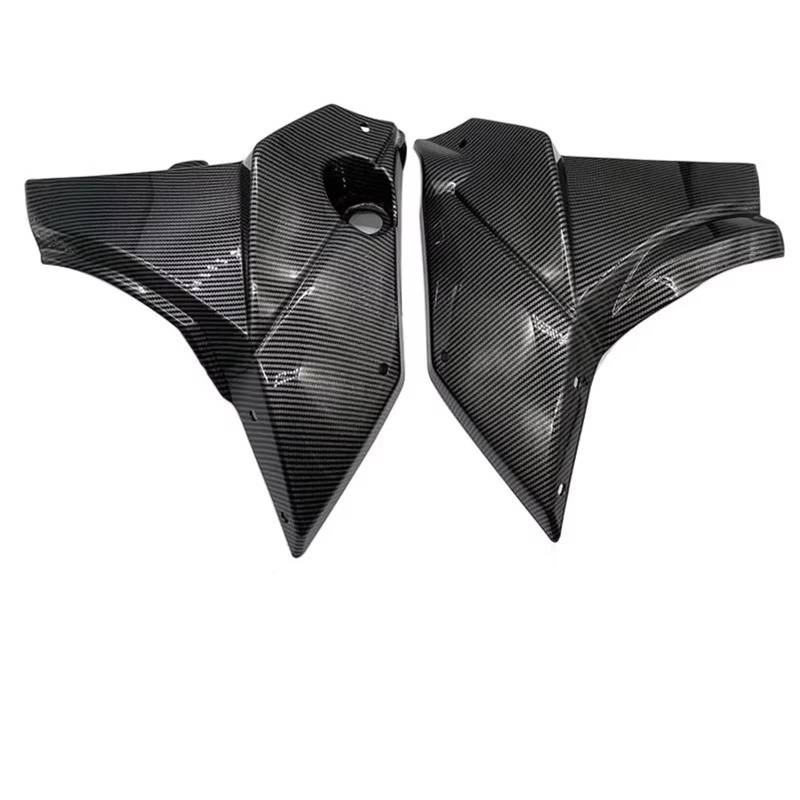 sanehou Motorrad Seitenspoiler Kompatibel Mit Yamaha Für FZ-07 Für MT-07 2021 2022 2023 Motorradzubehör Motorspoilerbauch Für Pan Lower Fairing Body Kit(Carbon Fiber Look) von sanehou