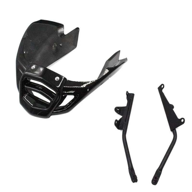 sanehou Motorrad Seitenspoiler Kompatibel Mit Yamaha Für FZ1S Für FZ1N 2006–2014 Für FZ1 2014 Motorradverkleidung Motorspoilerverkleidung Montagesatz Montage Matt Glänzend Schwarz(Bright Black) von sanehou