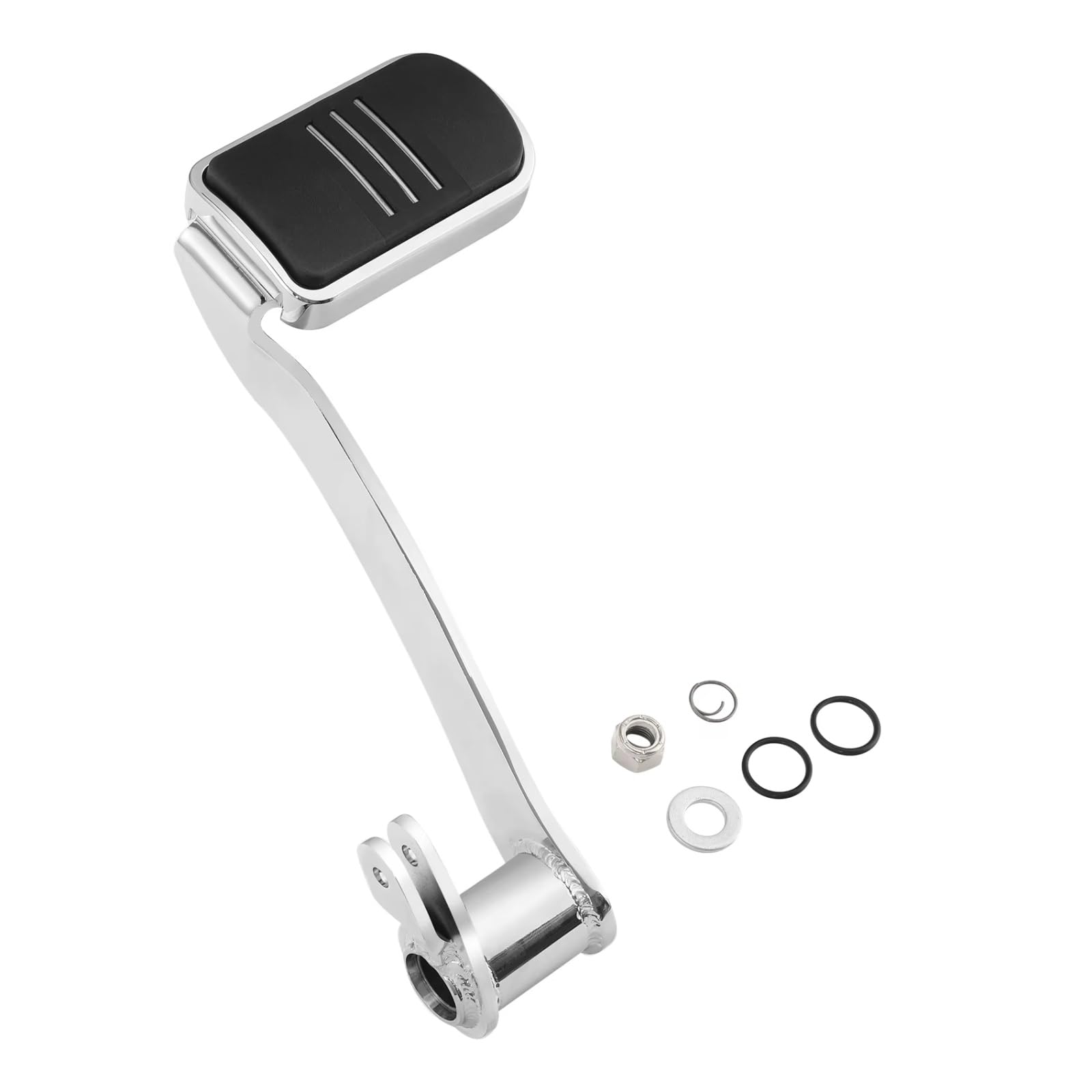 sanehou Motorradpedale Für CVO Road Für Glide FLTRXSE Für Electra Für Glide Standard FLHT Für Road Für Glide FLTRX Motorrad Bremsarm Hebel Peg Pedal Zubehör(Silver) von sanehou