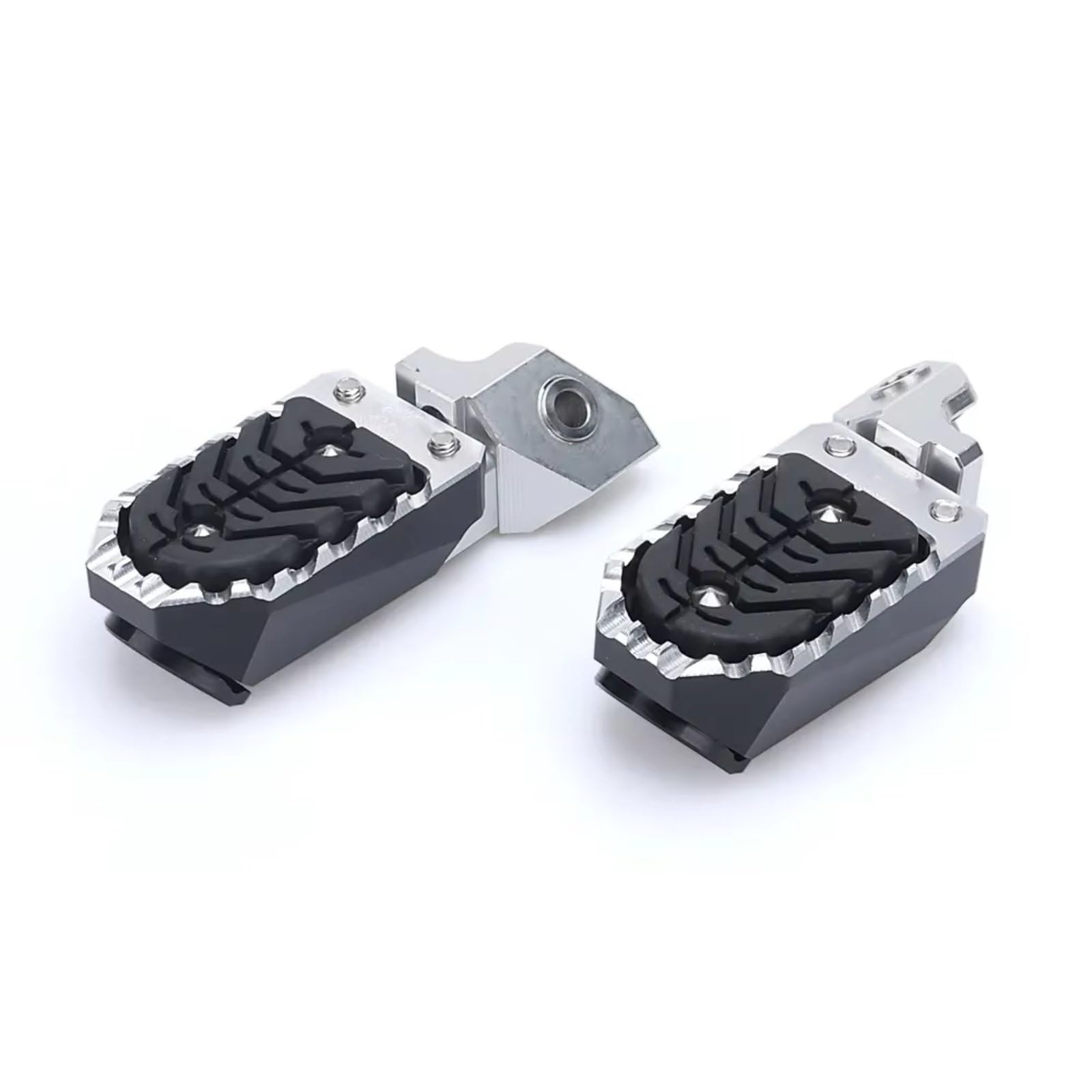 sanehou Motorradpedale Für F750 Für F850 Für R1200 Für R1250GS Für Adventure 2020 2021 2022 2023 Universal Motorrad Vorne Fuß Pedal Änderung Zubehör(Silver) von sanehou