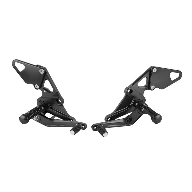 sanehou Motorradpedale Kompatibel Mit Yamaha Für MT-07 Für FZ-07 2013 2014 2015 2012 2017 2018 2019 2020 Motorcycle Heckfootrest Pedal Pedal Footraps Zubehör(Black) von sanehou