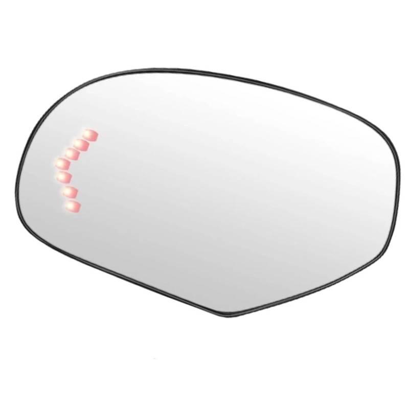 sanehou Rückspiegelglas Kompatibel Mit Chevrolet Für Avalanche 2007-2008 Für Silverado 1500 2500 3500 HD 2007-2013 Beheizter Seitenspiegelglas-Rückspiegel Mit Blinker(Left) von sanehou